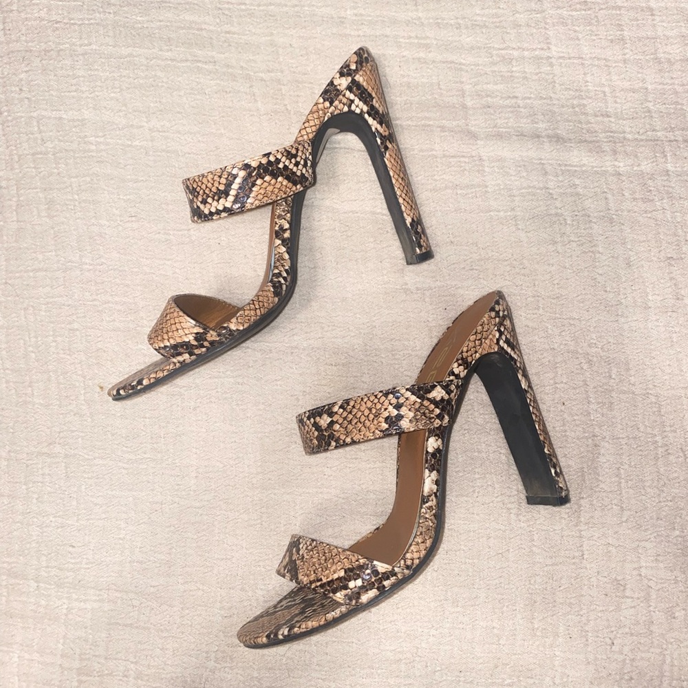 snake print mules - Picture 2 of 4